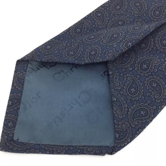 Christian Dior Paisley Pattern Tie - Picture 4 of 10
